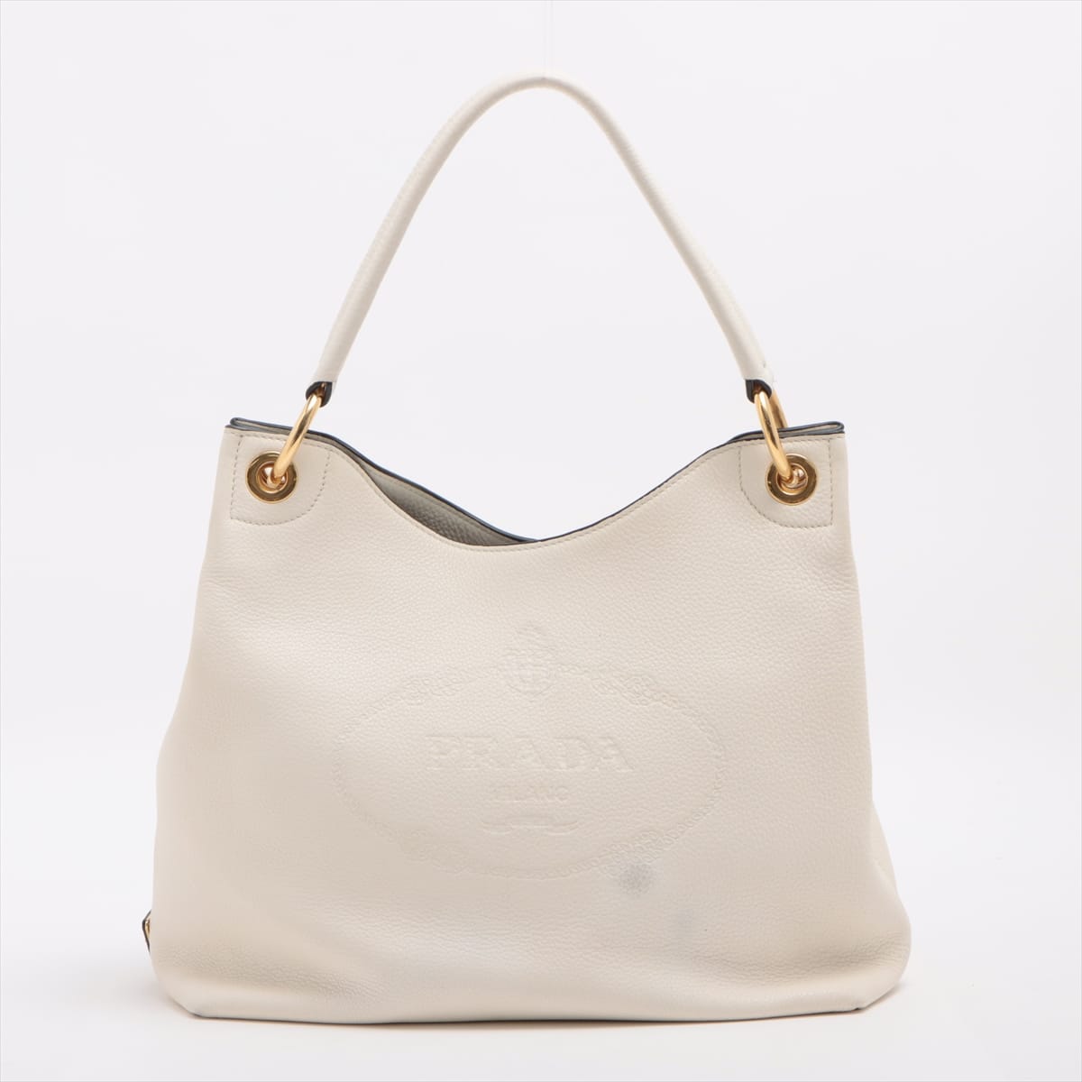 Prada Vitello Phenix Leather One shoulder bag White 1BC051
