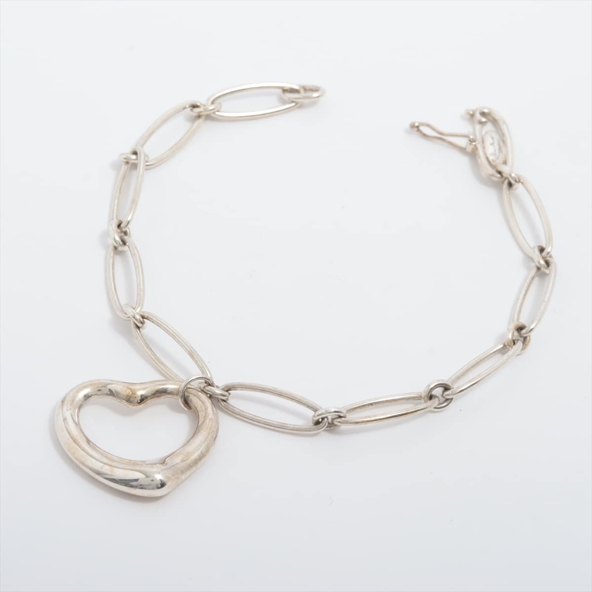 Tiffany Open Heart Bracelet 925 10.6g Silver