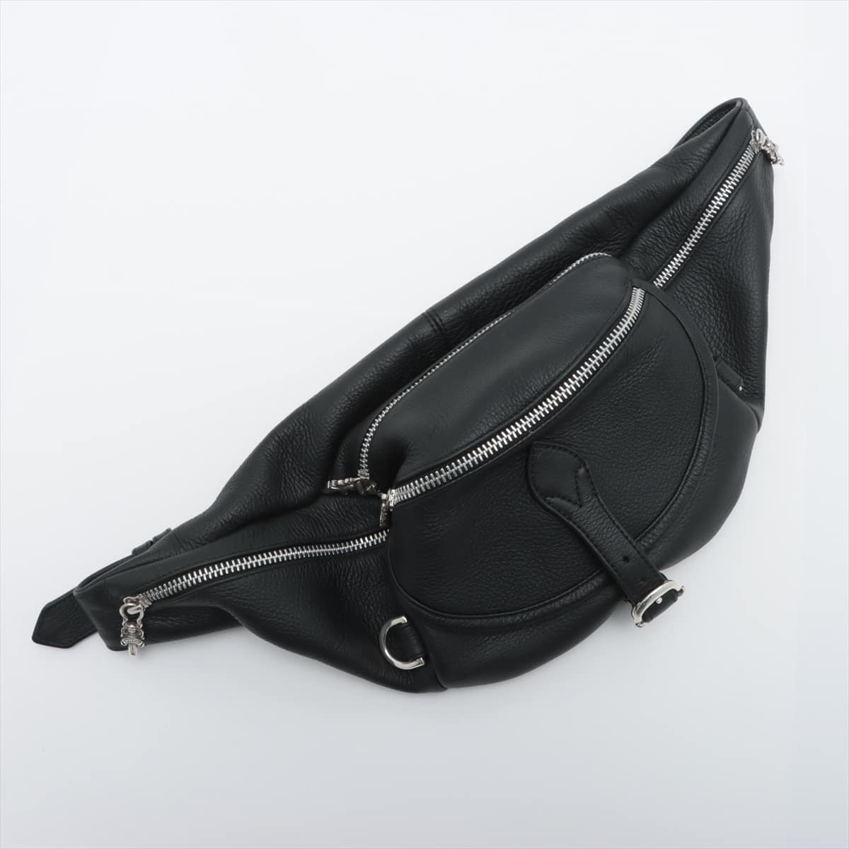 Chrome Hearts Snat Pack Shoulder bag Leather & 925 With invoice Black
