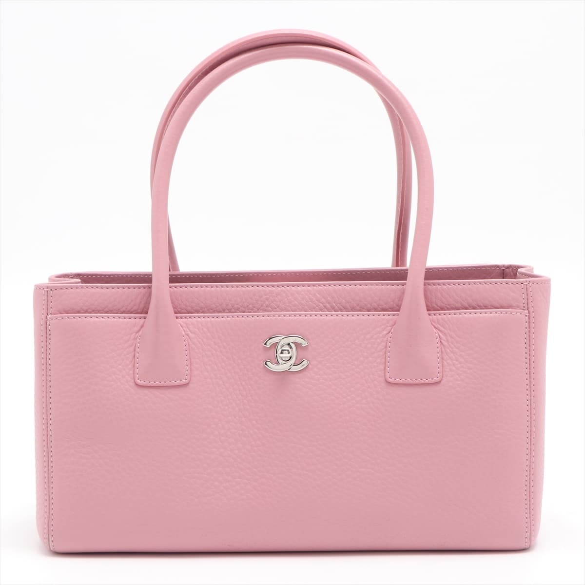 Chanel Executive Leather Tote bag Pink Silver Metal fittings 20XXXXXX Comes with divider pouch