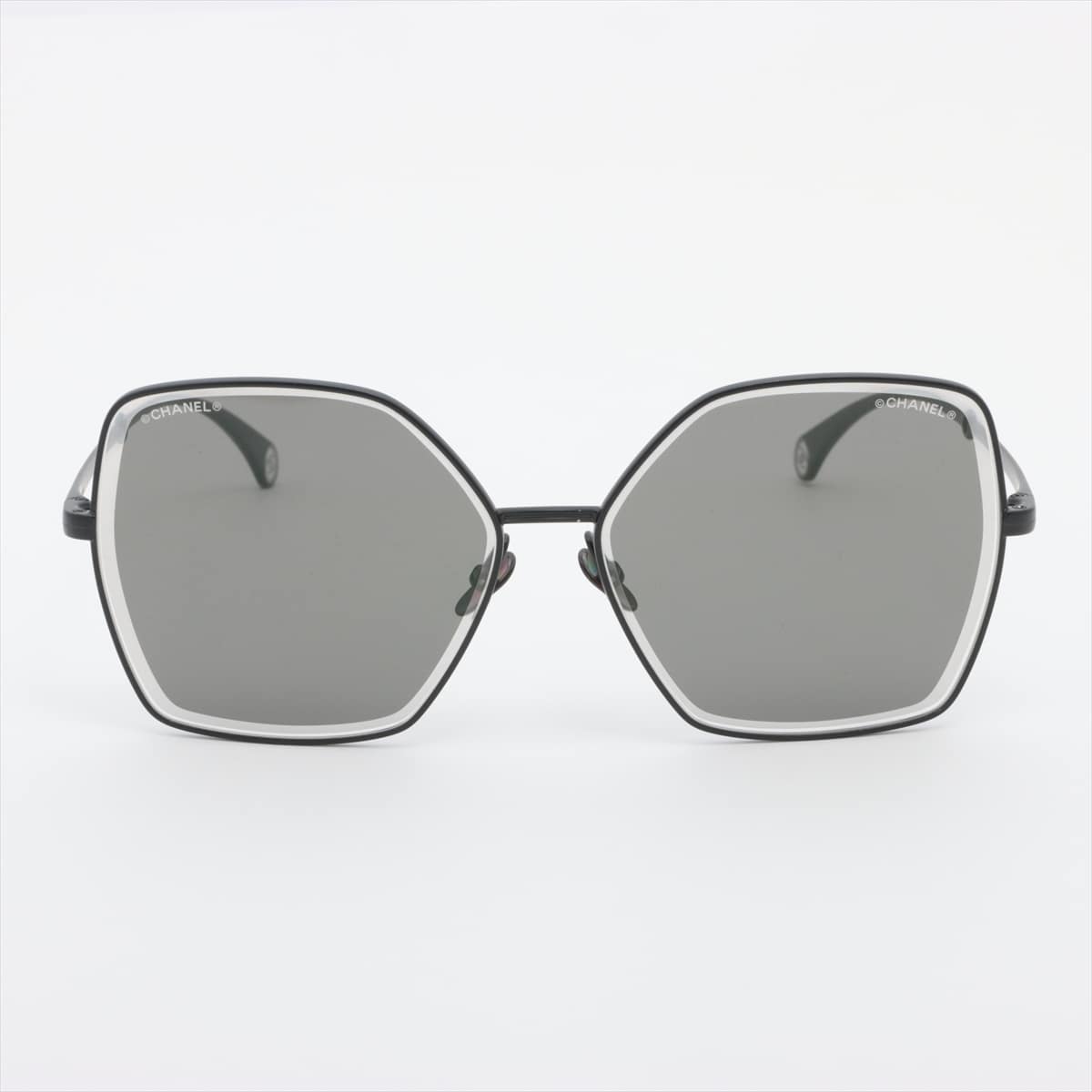 Chanel Sunglasses Plastic Black 4262