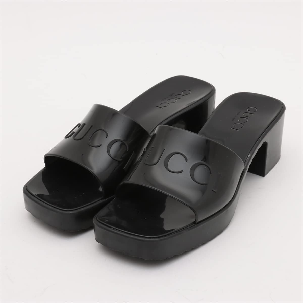 Gucci Rubber Sandals 35 Ladies' Black 624730 Slide sandals