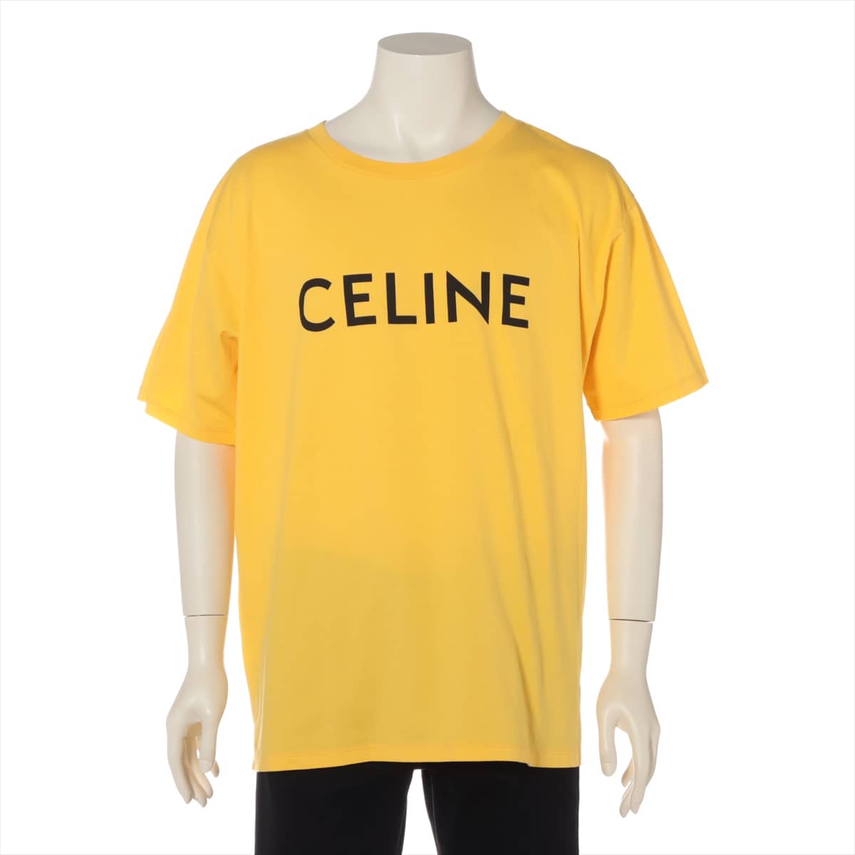 CELINE 22SS Cotton T-shirt XL Men's Yellow  2X681671Q Eddie period