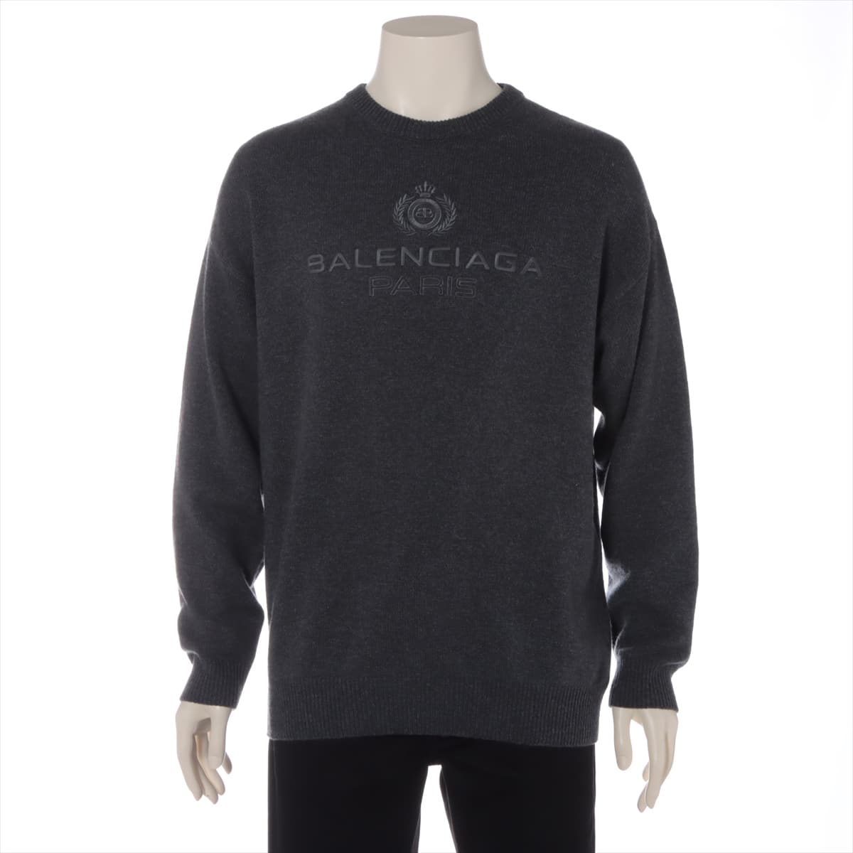 Balenciaga 19-year Cashmere Knit XS Men's Grey  597049