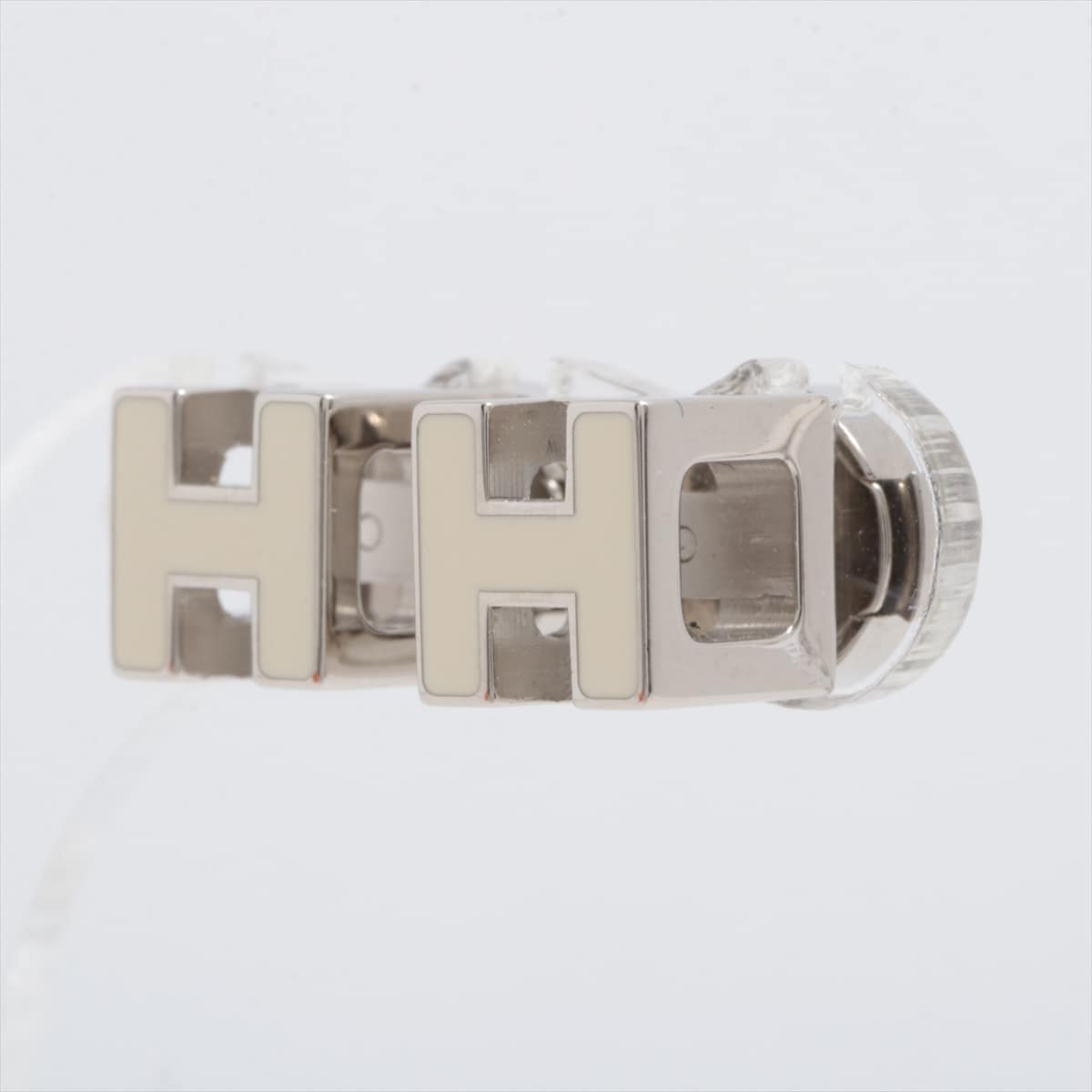 Hermès Courage Ache H Cube Piercing jewelry (for both ears) GP Silver