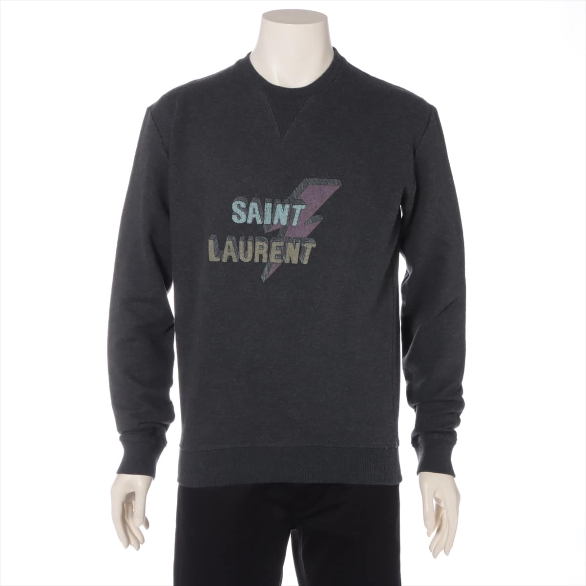 Saint Laurent Paris 18SS Cotton Basic knitted fabric S Men's Grey  500649