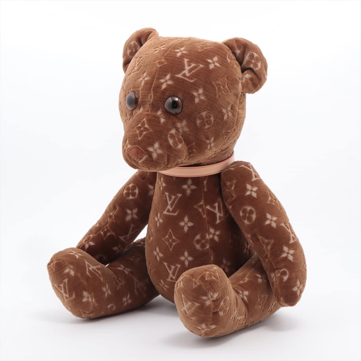 Louis Vuitton GI0739 Monogram Doudou Teddy Bear MP0291 Stuffed toy Velour Brown