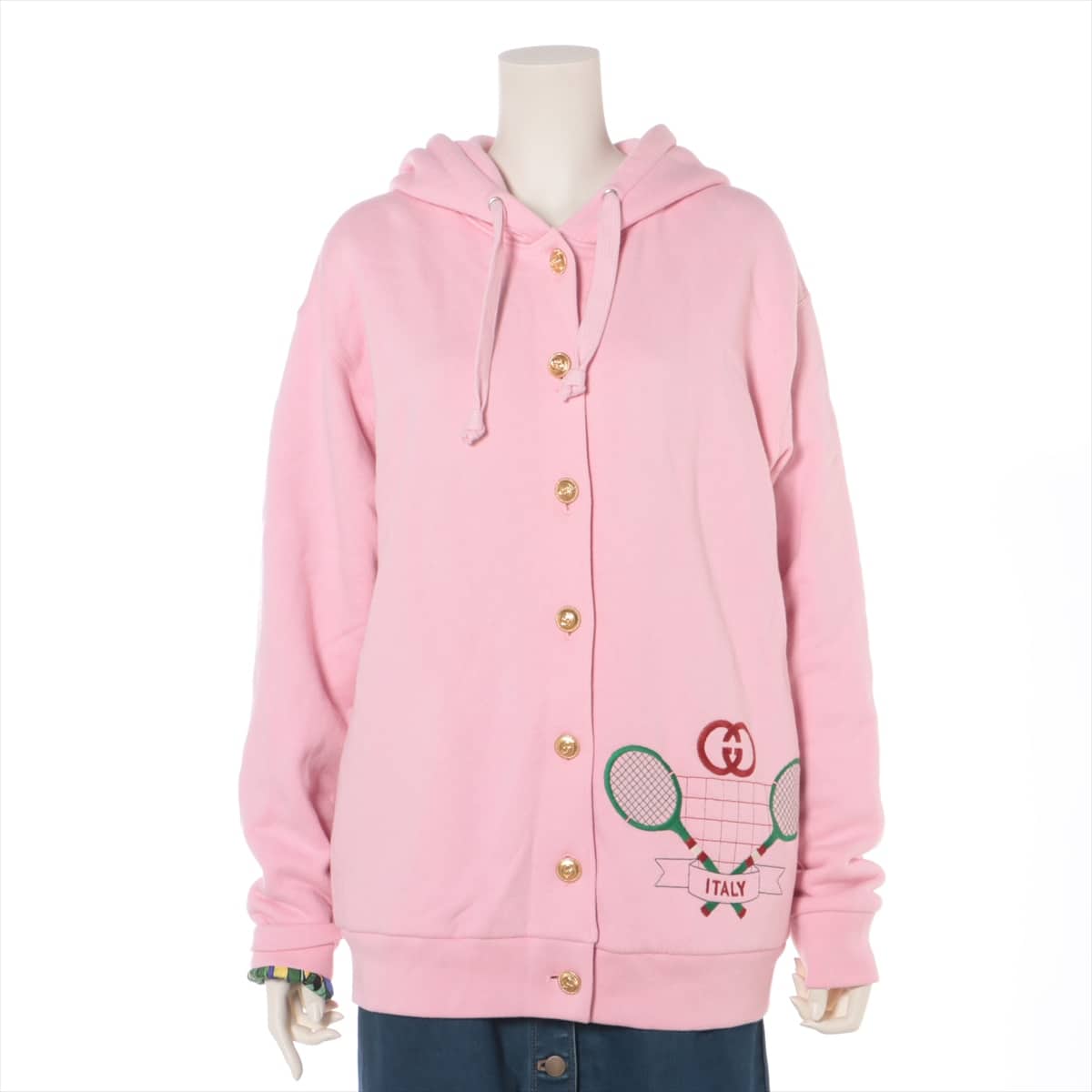 Gucci 19-year Cotton & Polyester Parker M Ladies' Pink  572808 Embroidery