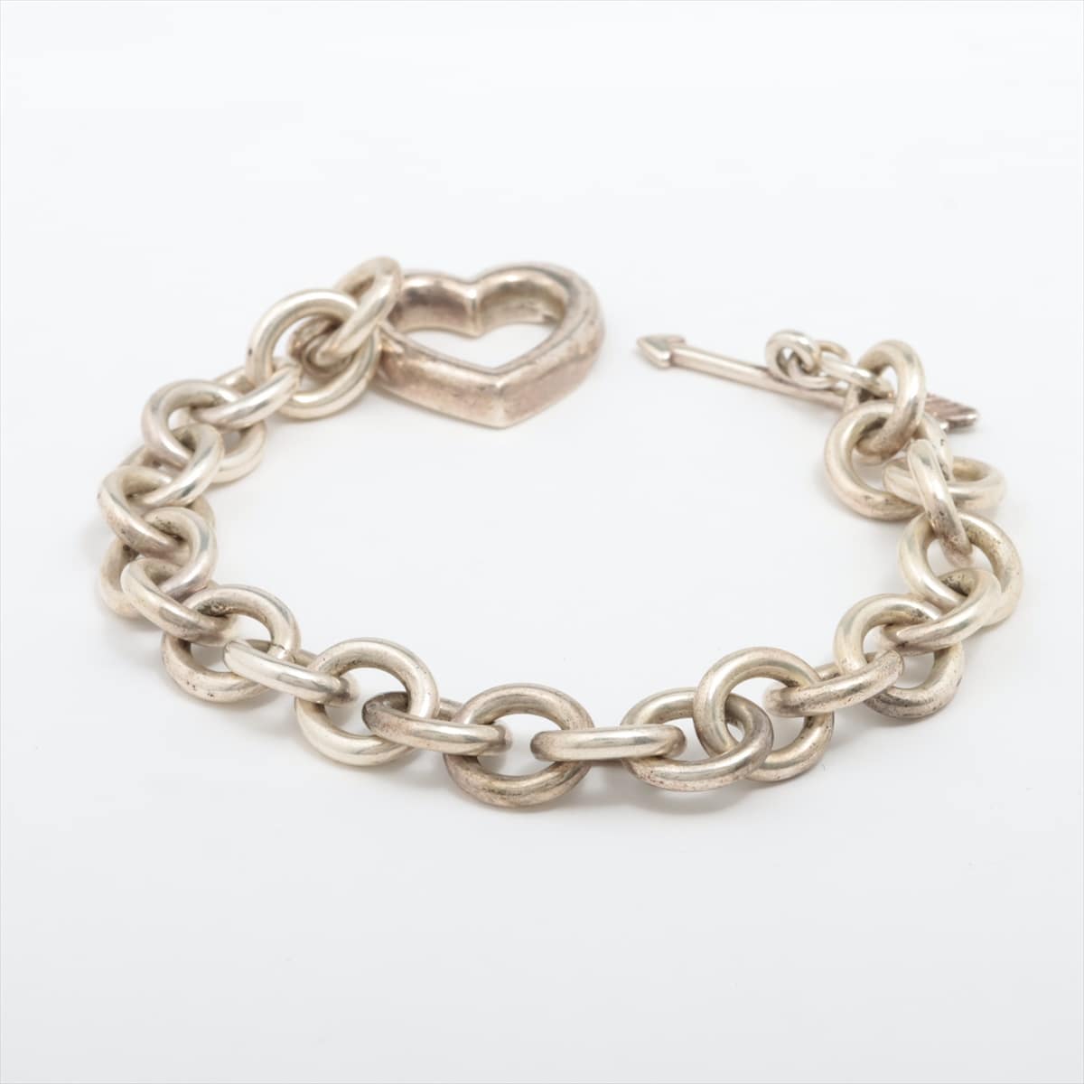 Tiffany heart & arrow Bracelet 925 34.1g Silver