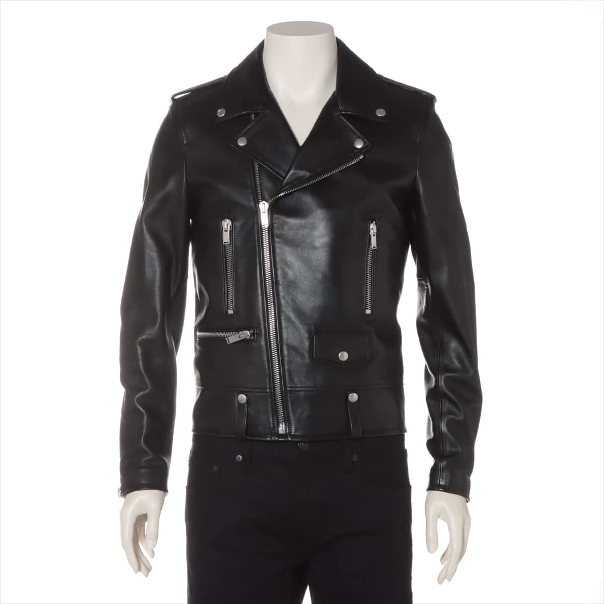 Saint Laurent Paris L01 20 years Lam Leather jacket 46 Men's Black  484284