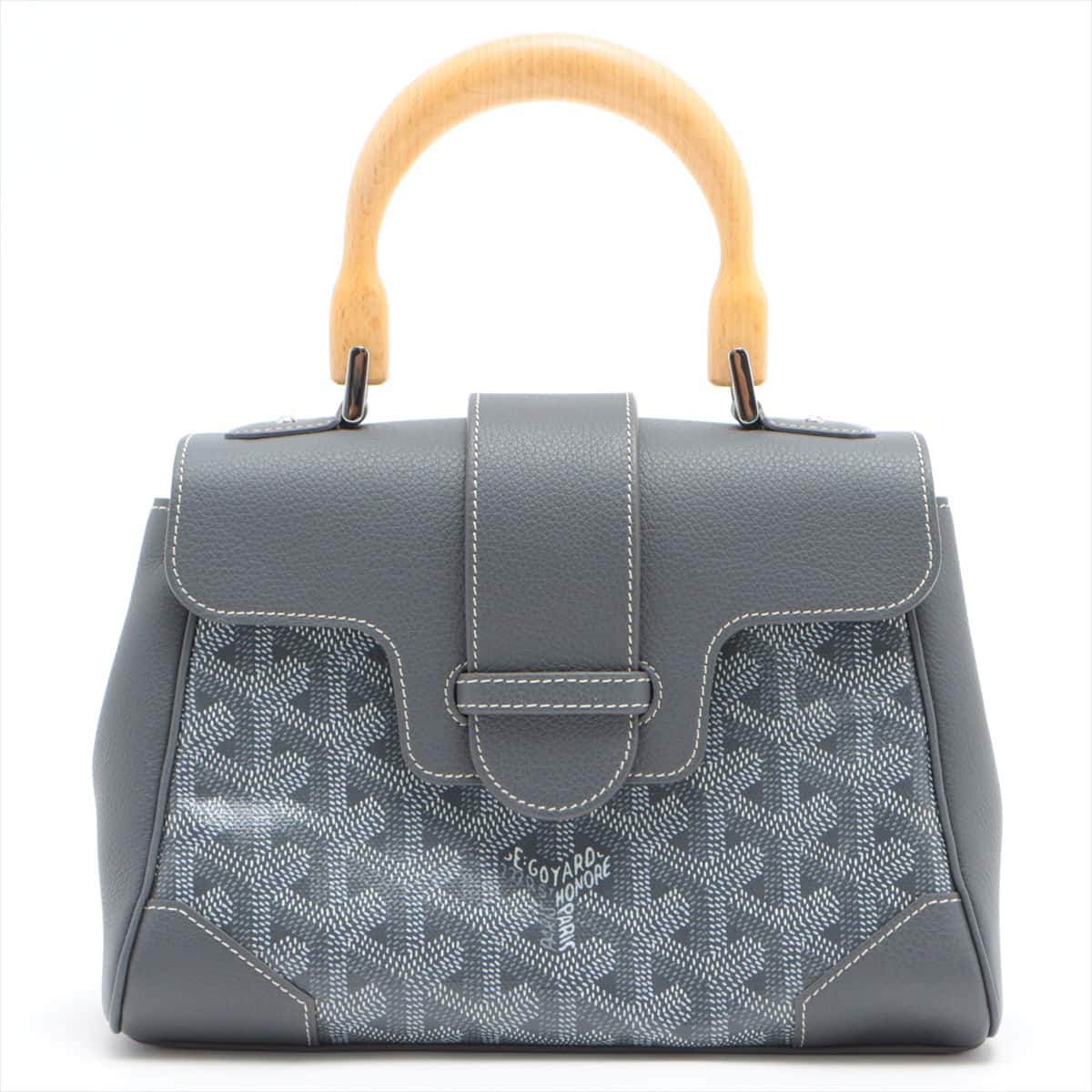 Goyard Saigon Mini PVC & leather 2way handbag Grey