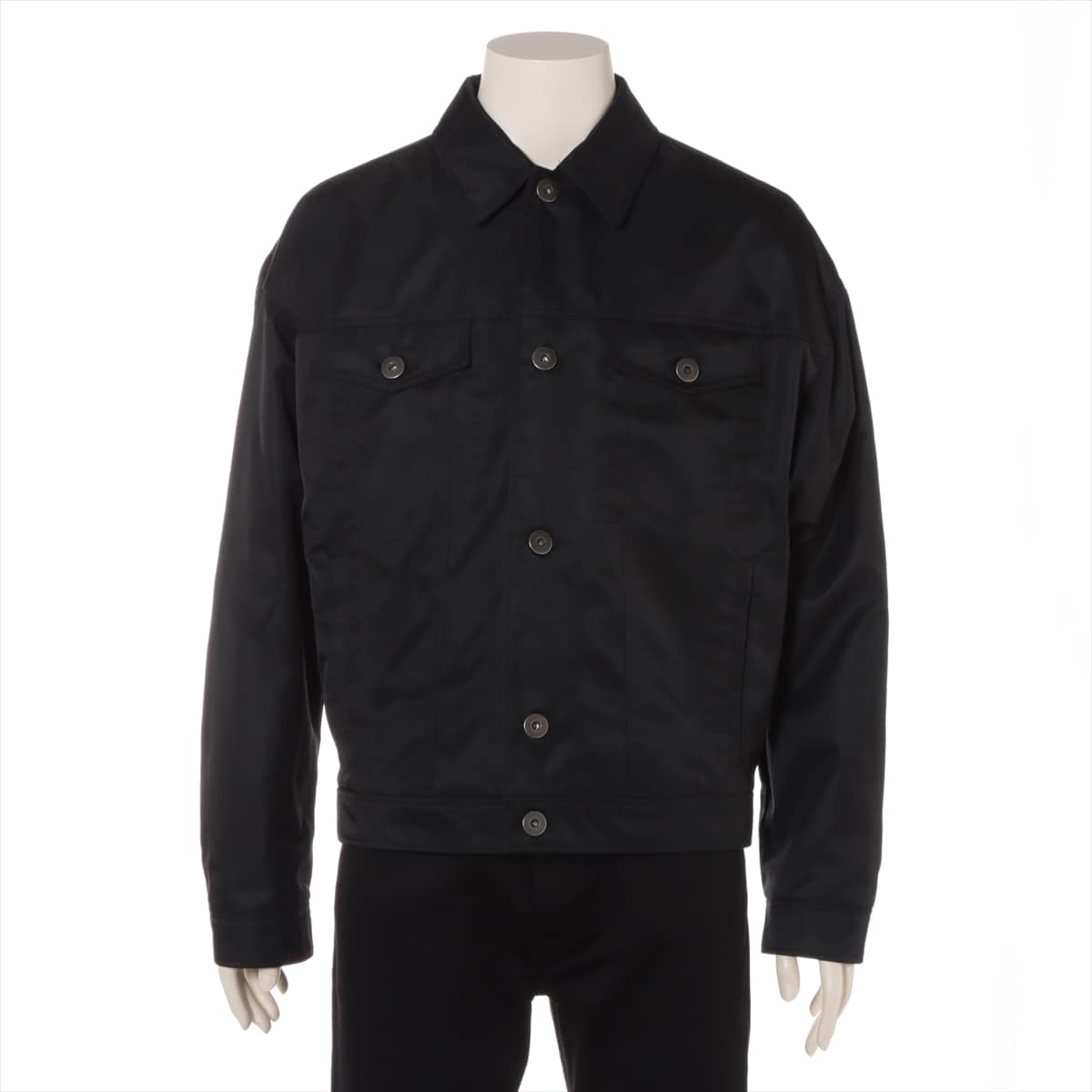 Prada 22SS Nylon Jacket M Men's Black  SGB991 Re-Nylon