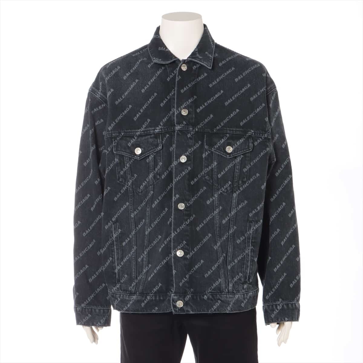Balenciaga 21 years Cotton Denim jacket XS Men's Black  675208