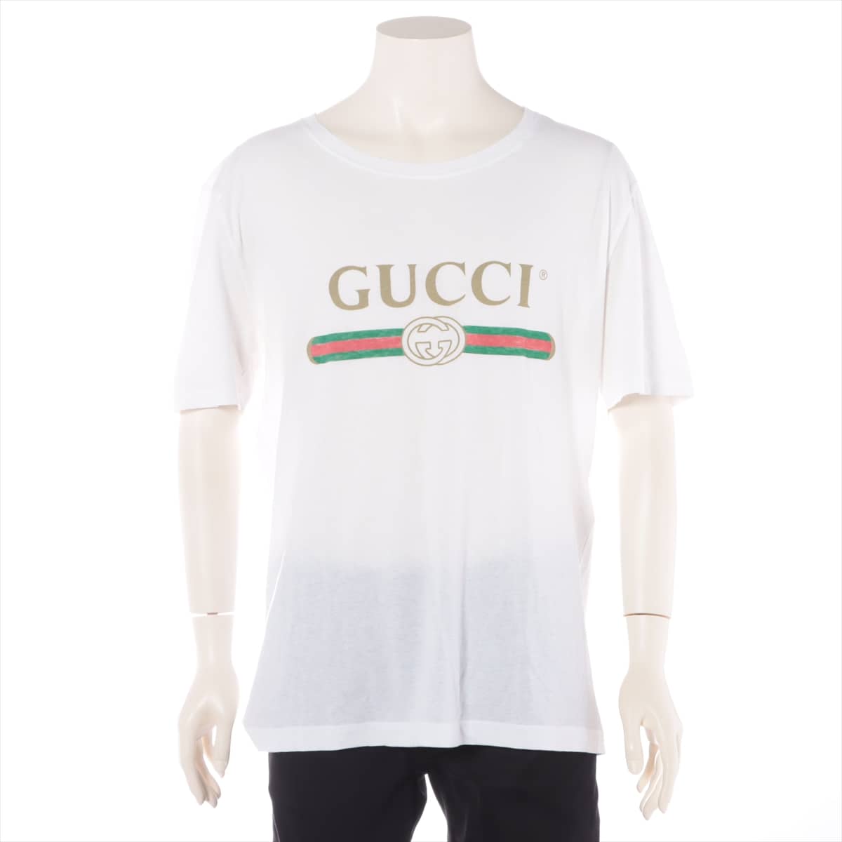 Gucci Vintage logo Cotton T-shirt L Men's White   440103