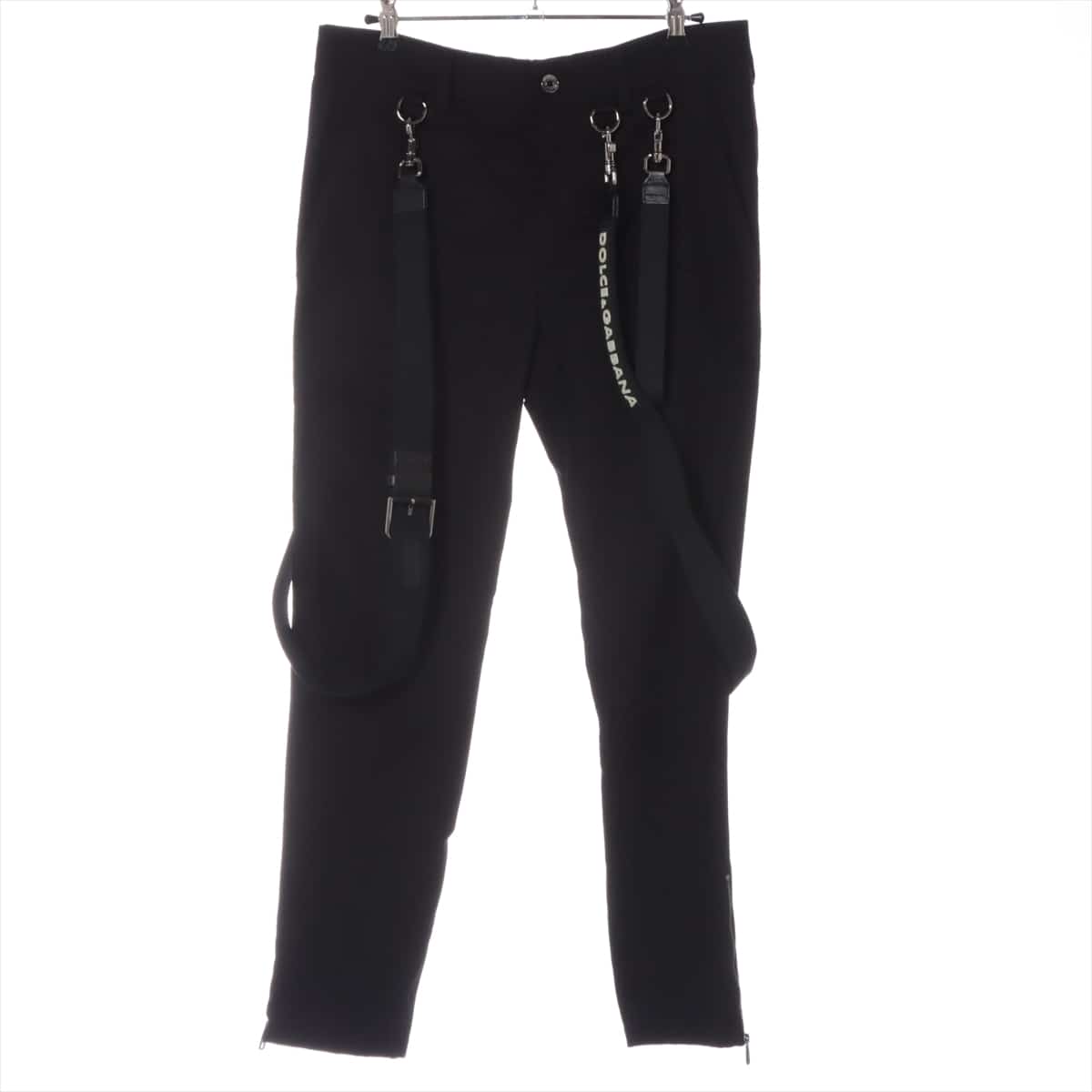 Dolce & Gabbana Cotton & Polyurethane Pants 44 Men's Black