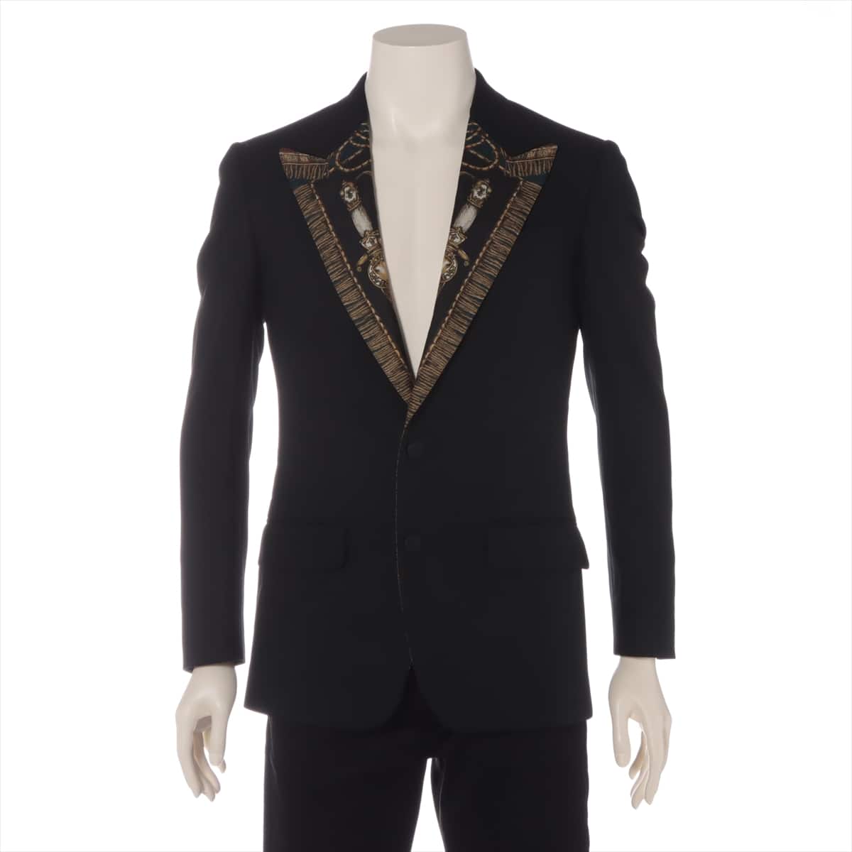 Dolce & Gabbana Wool & silk Tailored jacket 44 Men's Black