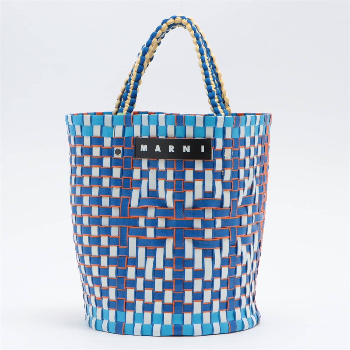 Marni Basket Fabric Straw bag Multicolor
