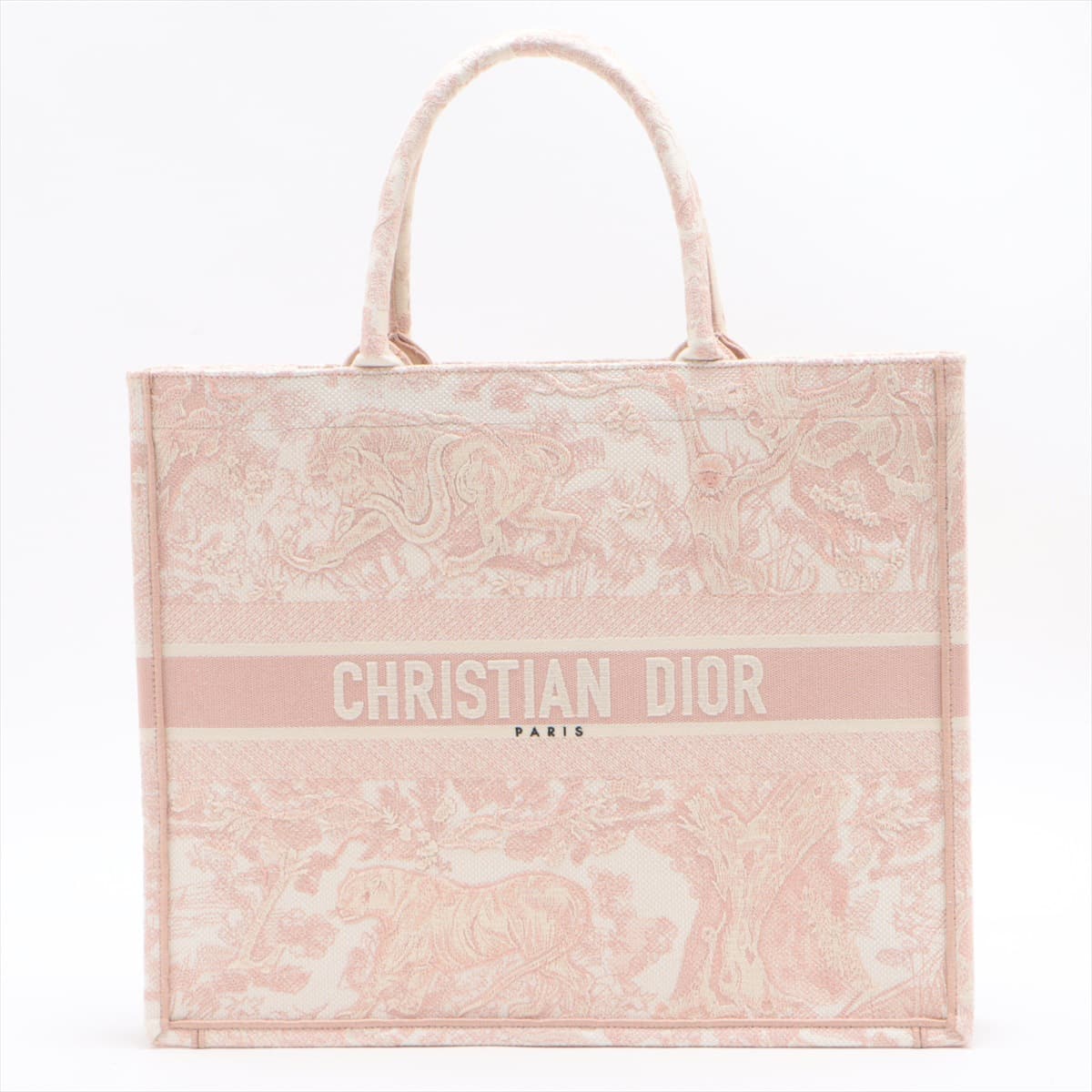 Christian Dior Book Tote canvas Tote bag Pink