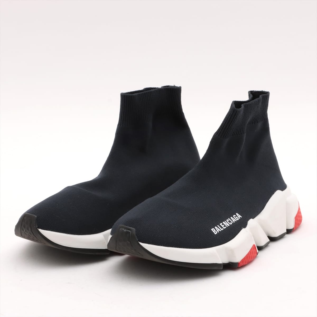Balenciaga Speed trainer Knit High-top Sneakers 37 Ladies' Navy blue