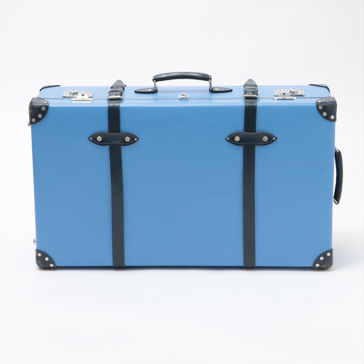 Globe-Trotter Vulcanized fiber Carry case Blue With a key