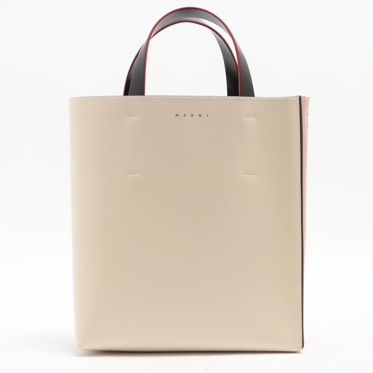 Marni Museo Leather 2way handbag White x pink