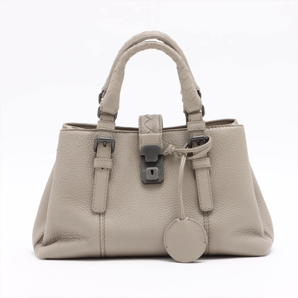 Bottega Veneta Intrecciato Roma Leather 2way handbag Grey