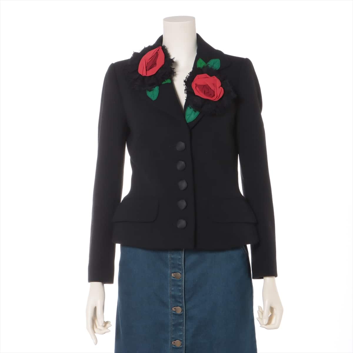 Dolce & Gabbana Wool & Polyester Tailored jacket 38 Ladies' Black