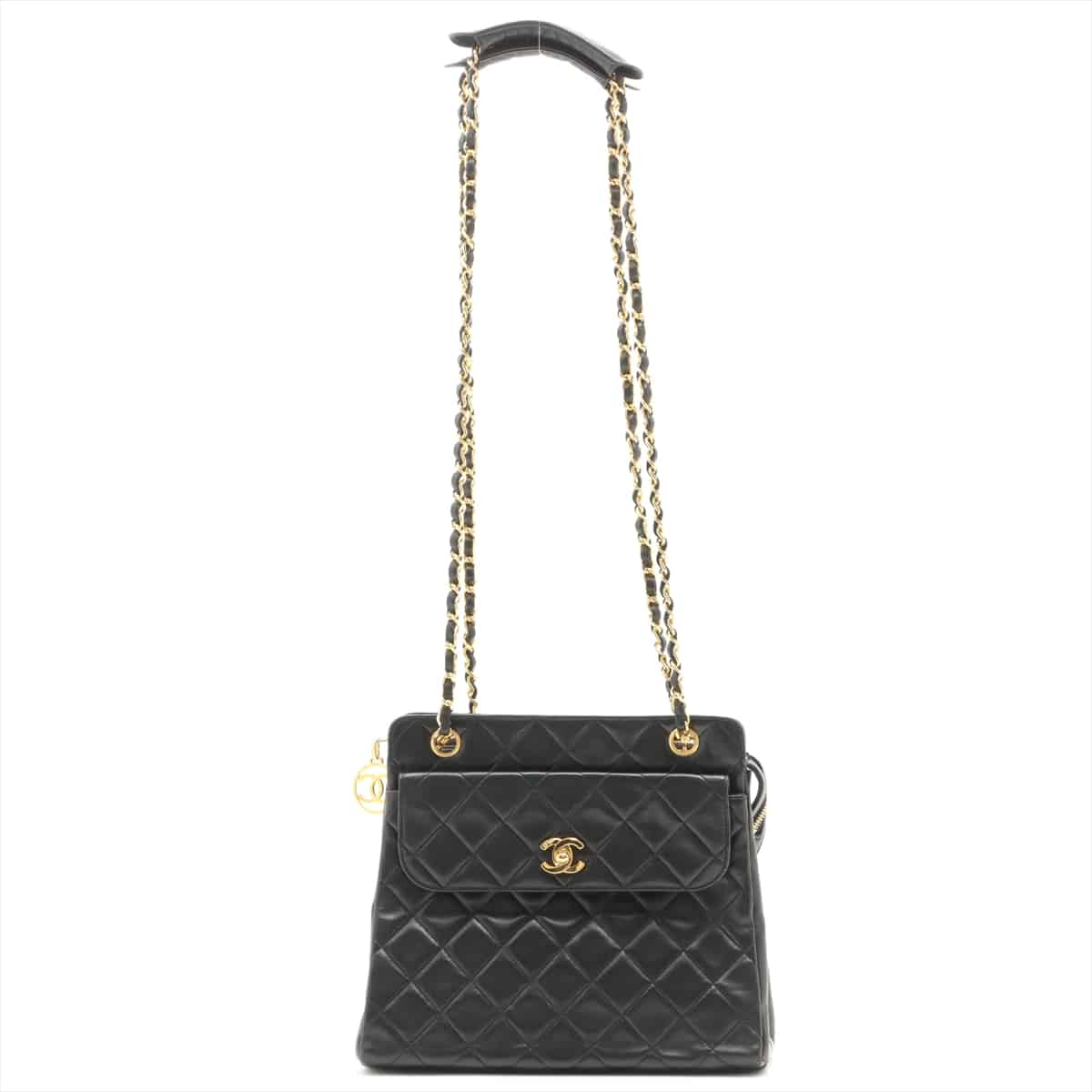 Chanel Coco Mark Caviarskin Chain tote bag Boublac Gold Metal fittings 1XXXXXX