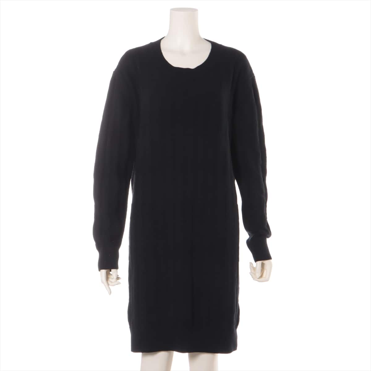Hermès Wool Knit dress 40 Ladies' Black