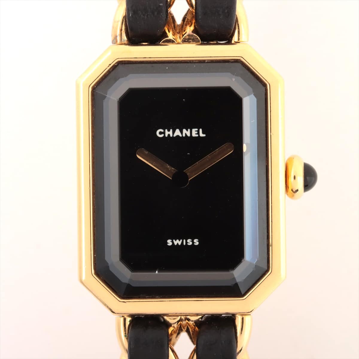 Chanel Premier M GP & Leather QZ Black-Face