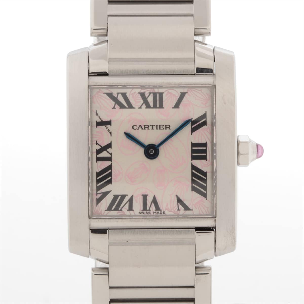 Cartier Tank Francaise 2006 Christmas limited W51031Q3 SS QZ Silver-Face Extra Link 2
