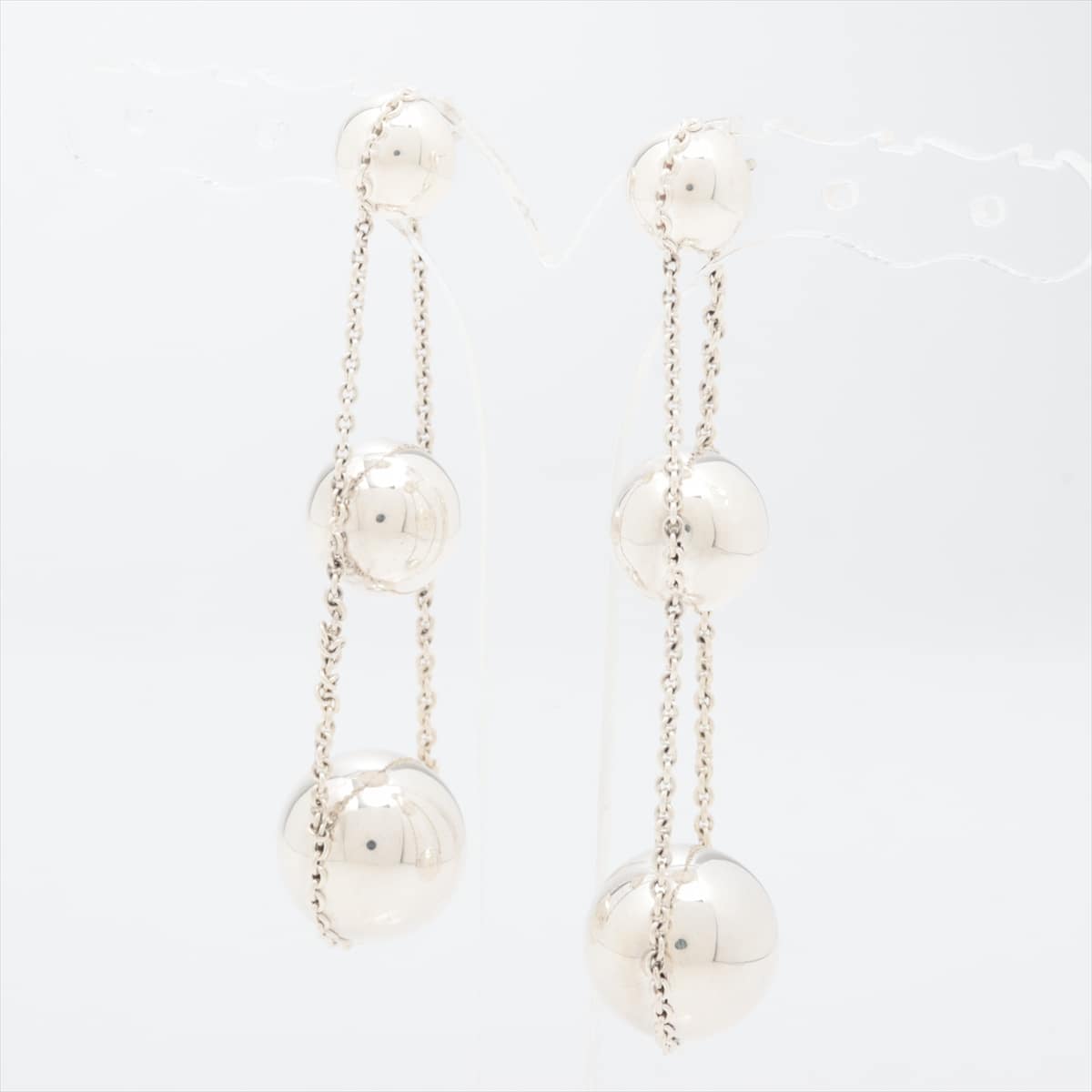 Tiffany hardware ball triple drop Piercing jewelry (for both ears) 925 12.5g Silver