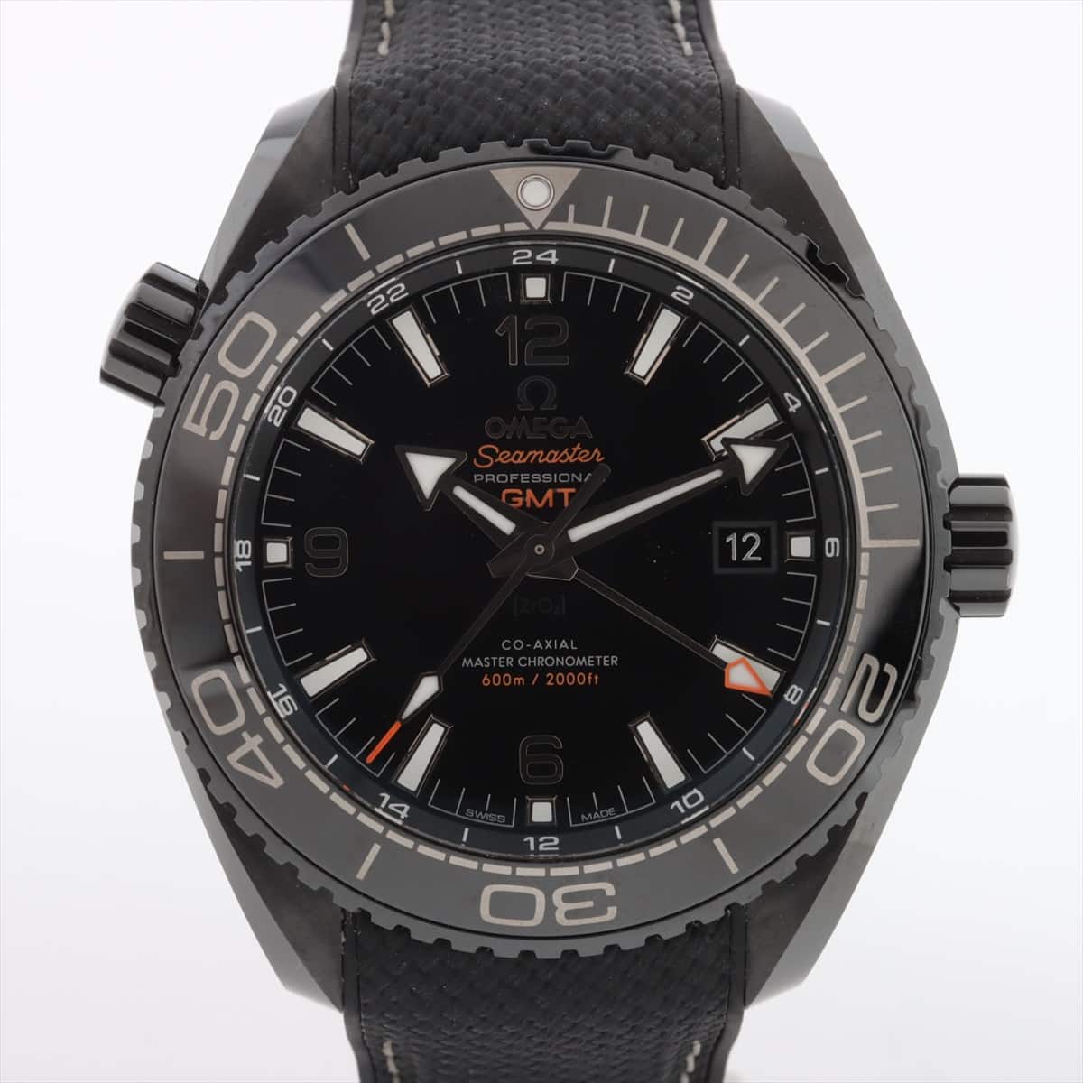 [Chrono] Omega Seamaster Planet Ocean 600M Coaxial Master chronometer GMT Deep black 215.92.46.22.01.001 CE x rubber AT Black-Face