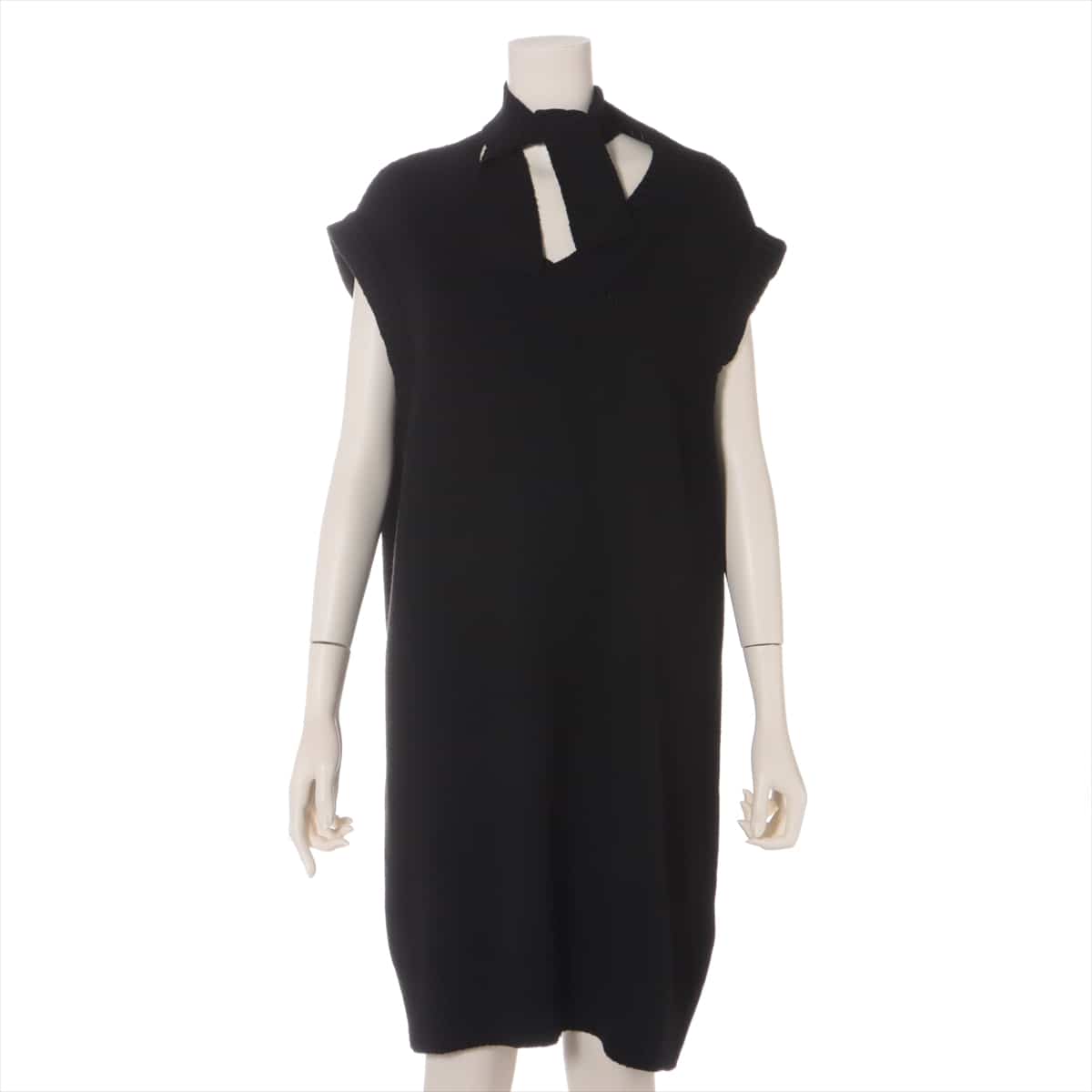 MM6 20AW Wool & Nylon Knit Vest S Ladies' Black  S32CU0166