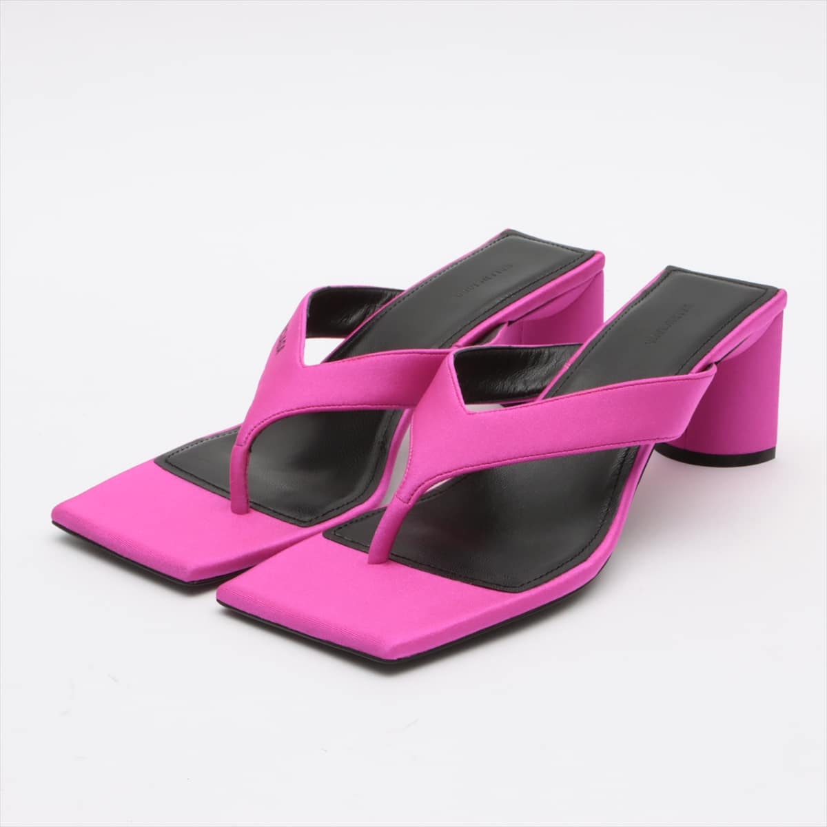 Balenciaga Cotton Sandals 38 Ladies' Pink 603525 Square toe