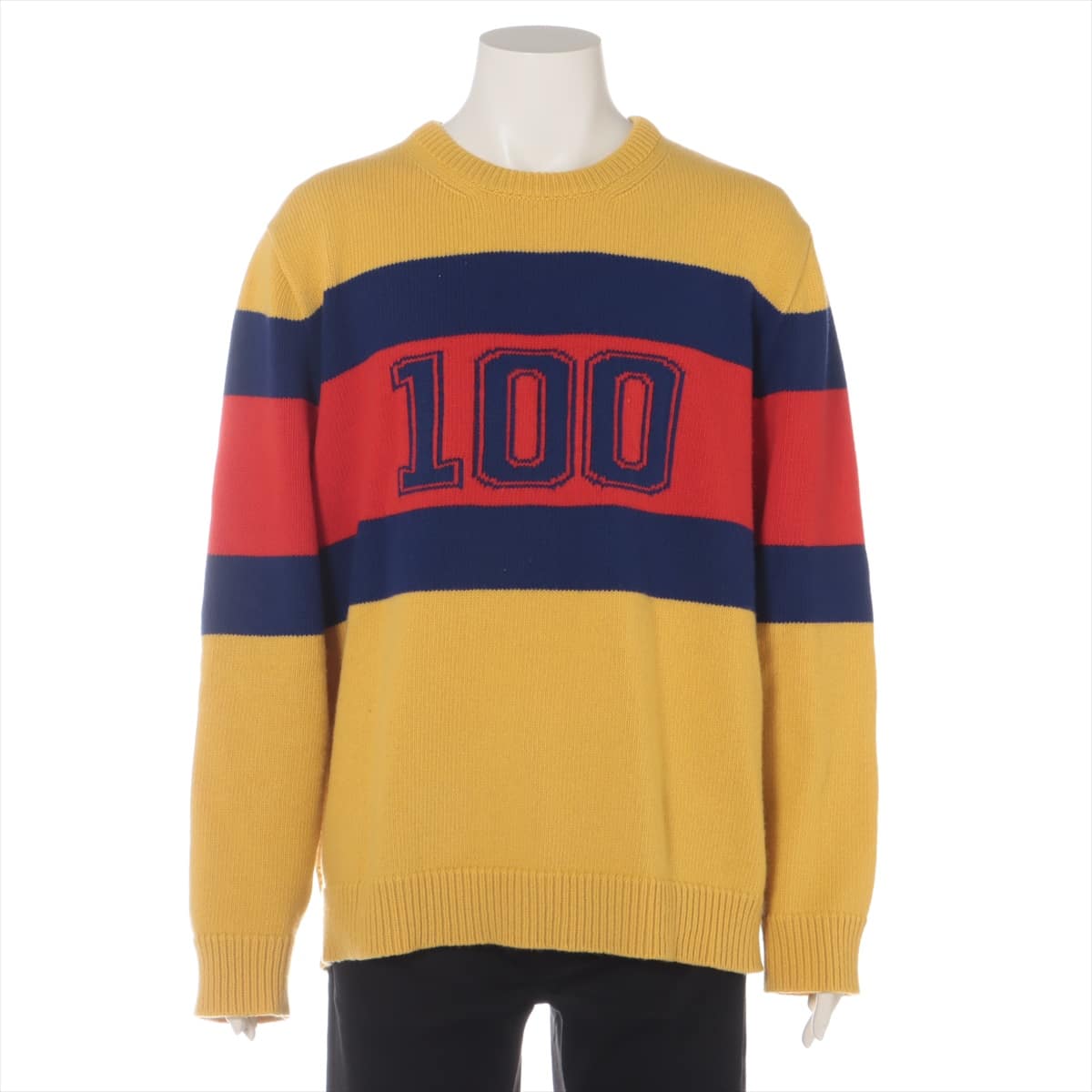 Gucci Wool Sweater XL Men's Multicolor  676393 Centennial