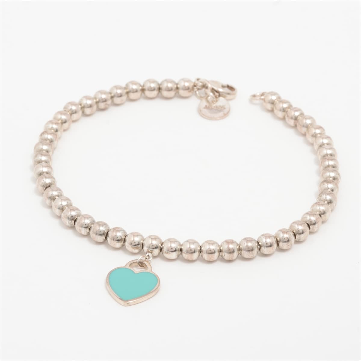 Tiffany return Toe Tiffany Mini heart tag Bracelet 925 5.8g Silver