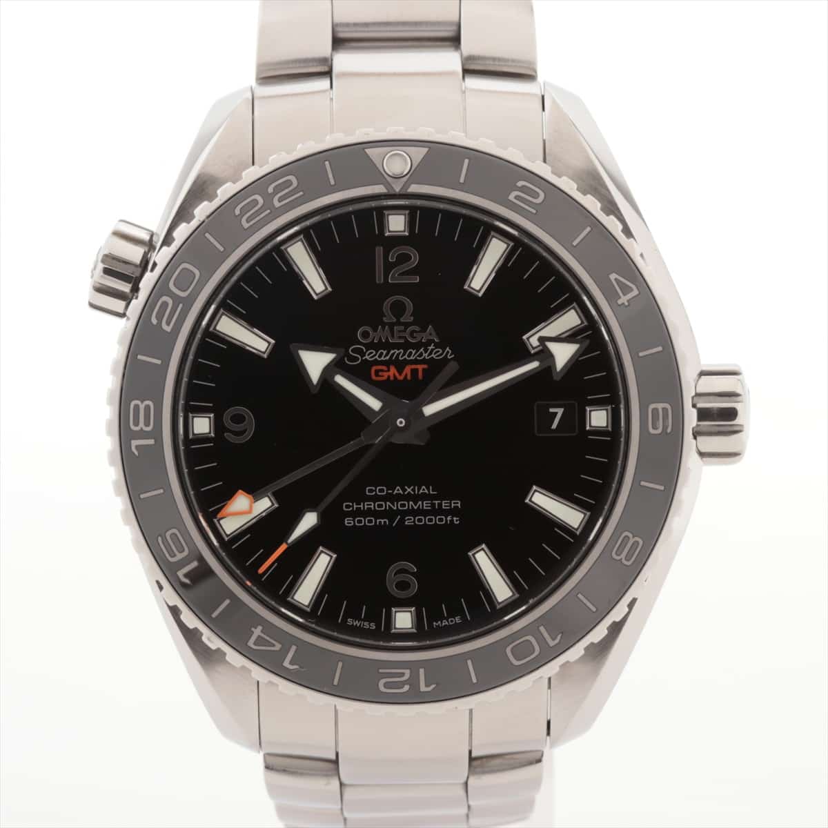 Omega Seamaster Planet Ocean GMT 232.30.44.22.01.001 SS AT Black-Face Extra-Link3