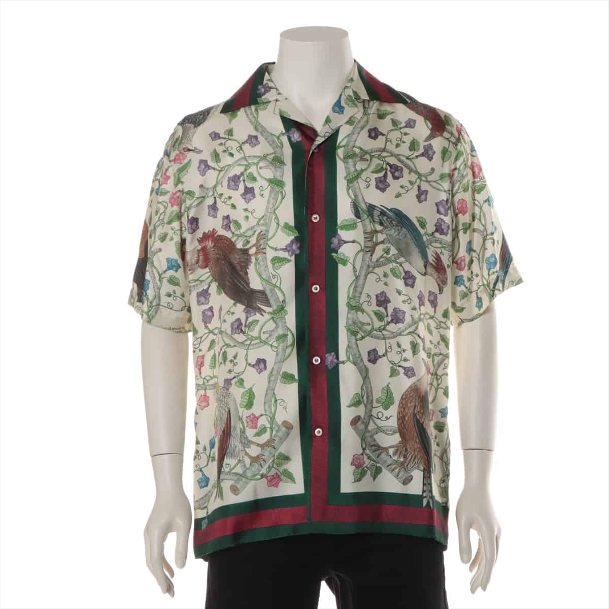 Gucci 16 years Silk Shirt 48 Men's Multicolor  454259 Floral