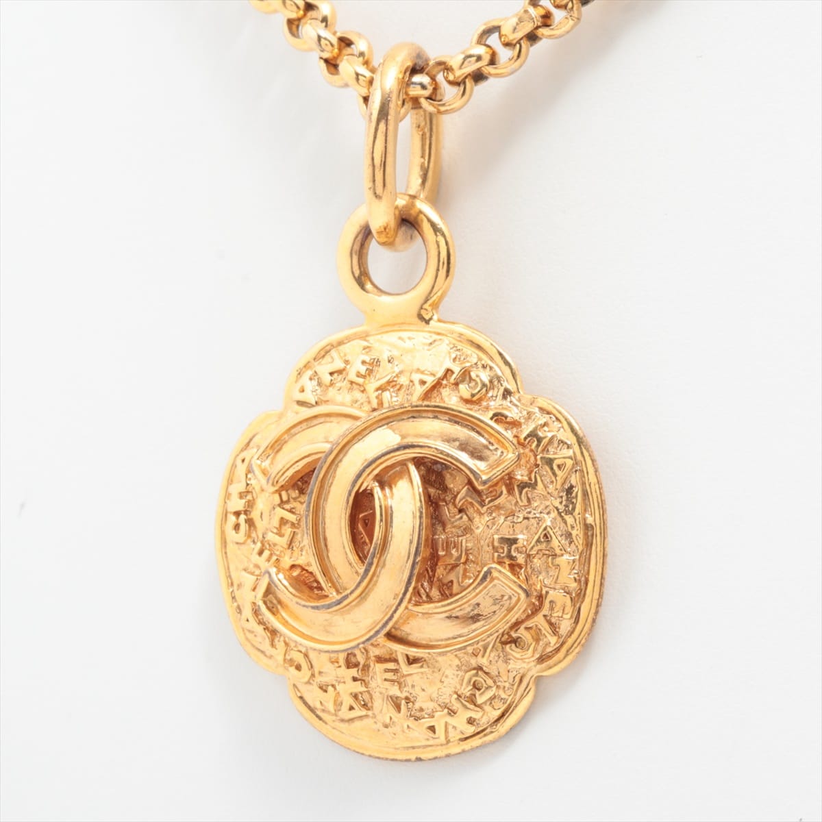 Chanel Coco Mark 95A  Necklace GP Gold