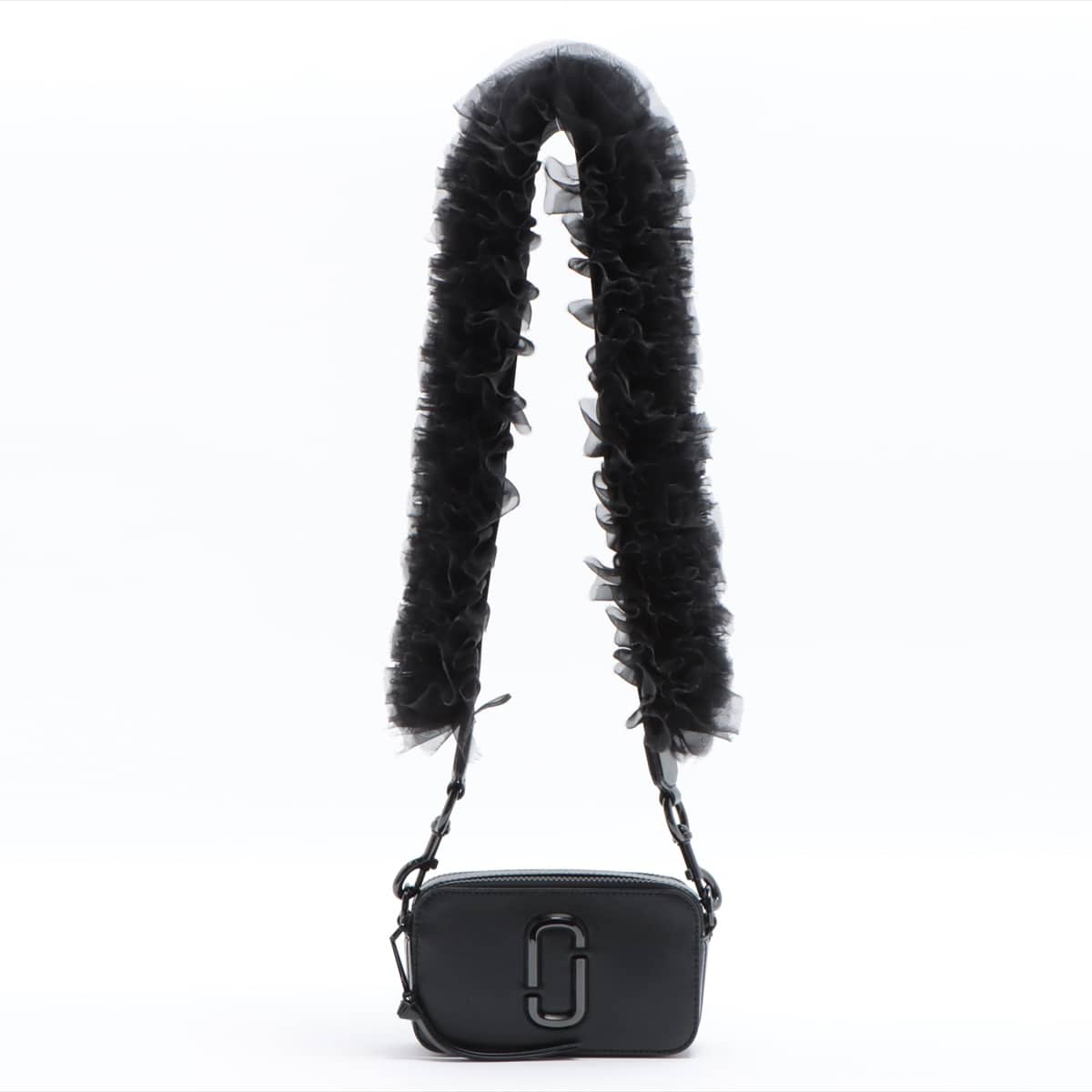 Marc Jacobs Snap Shot Leather Shoulder bag Black M0014867 TOMO KOIZUMI COLLABORATION