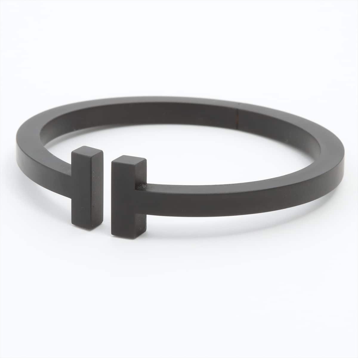 Tiffany T Square Bangle Stainless steel Black