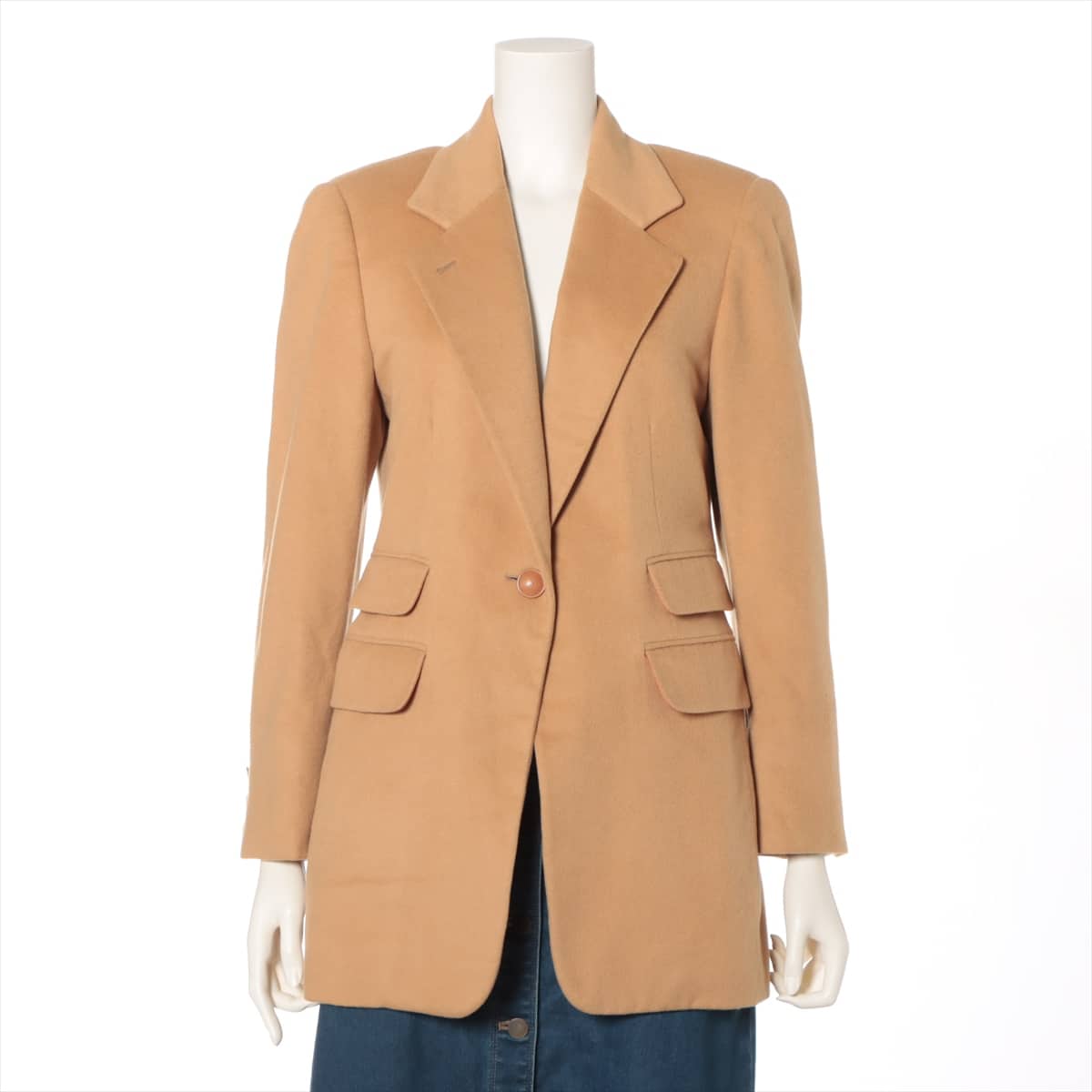 Hermès Wool & Cashmere Tailored jacket 38 Ladies' Beige