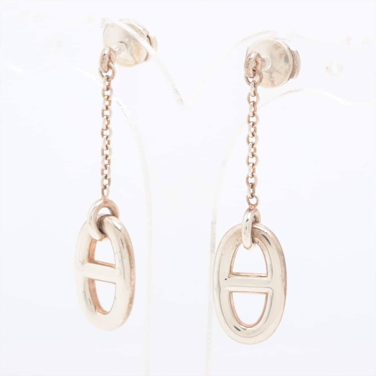Hermès Chaîne d'Ancre Piercing jewelry (for both ears) 925 6.7g Silver
