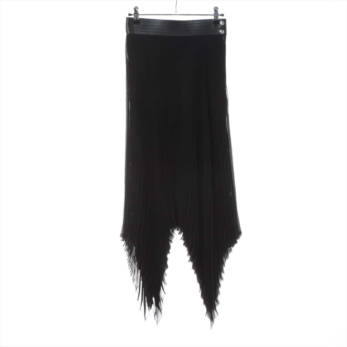 Loewe Polyester Skirt 34 Ladies' Black  Pleats Use the leather part
