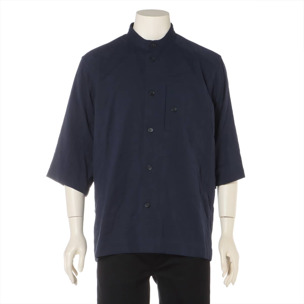 Issey Miyakemen 20AW Cotton Shirt 2 Men's Navy blue  ME03FJ013