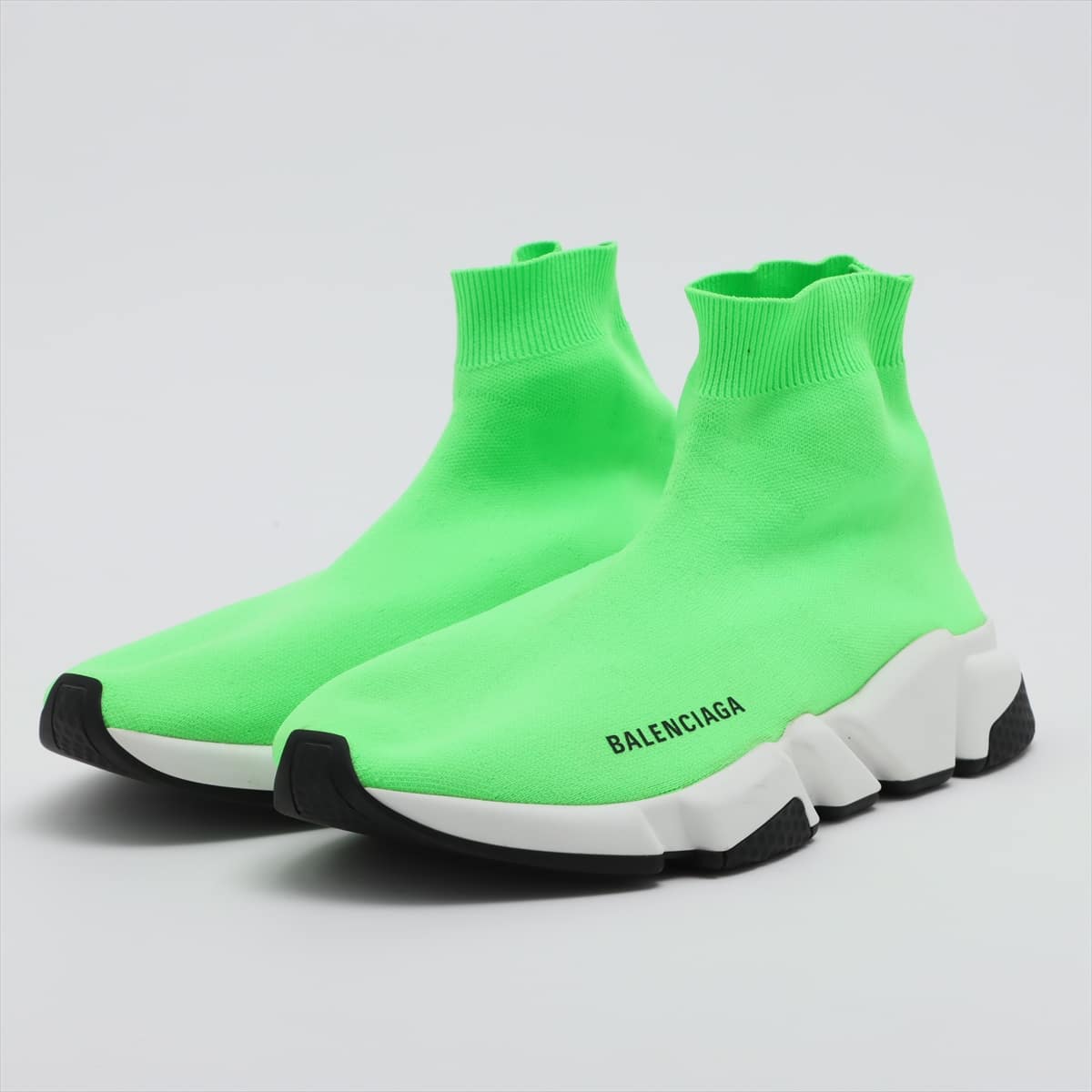 Balenciaga Speed trainer Knit High-top Sneakers 27㎝ Men's Green Socks sneakers