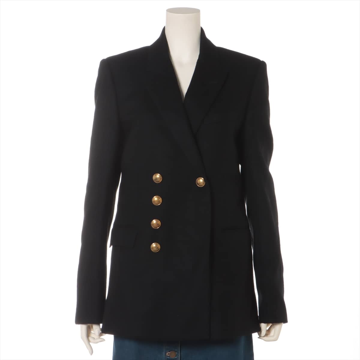 CELINE Wool Jacket 44 Ladies' Black
