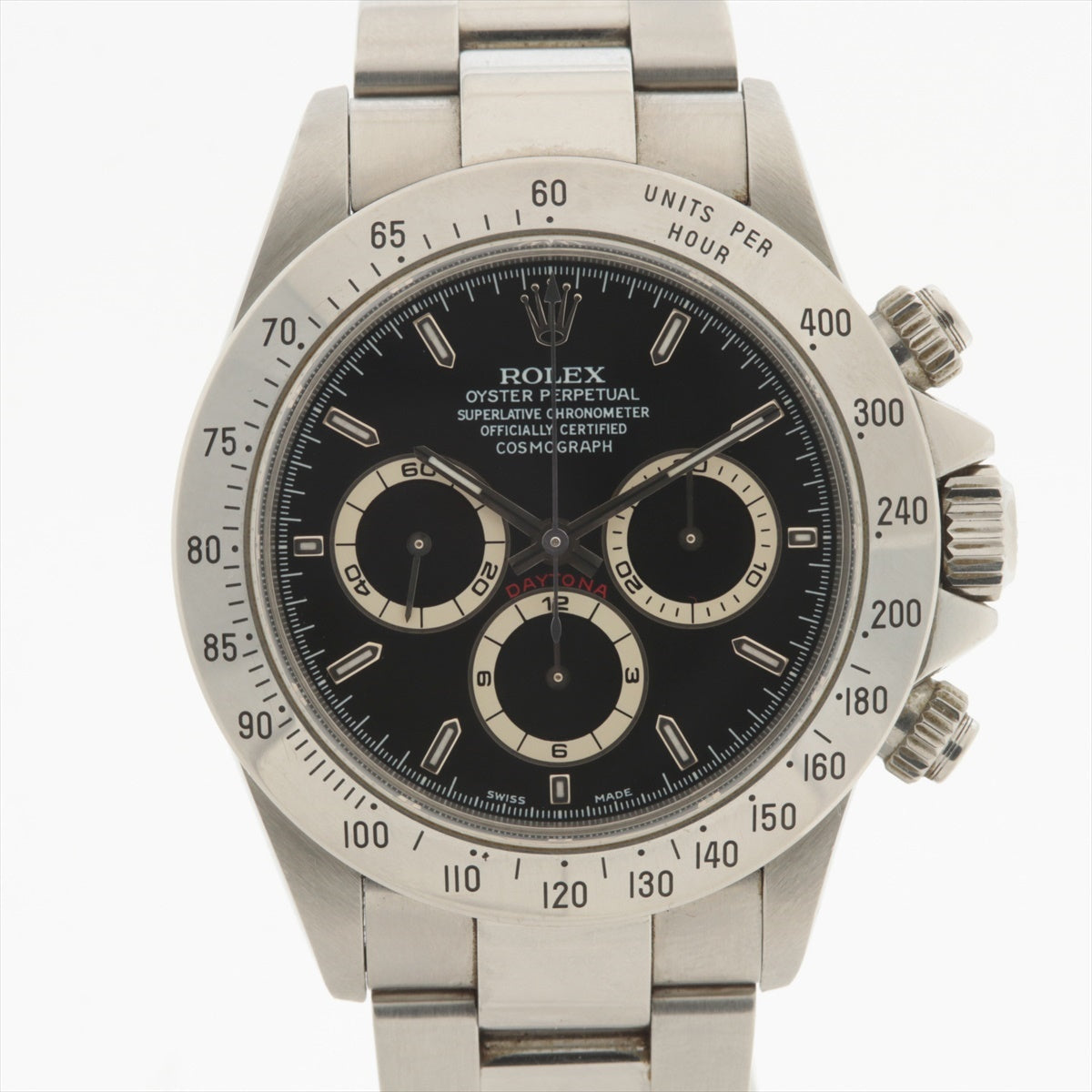 Rolex Cosmograph Daytona 16520 SS AT Black Dial 1 Extra Link