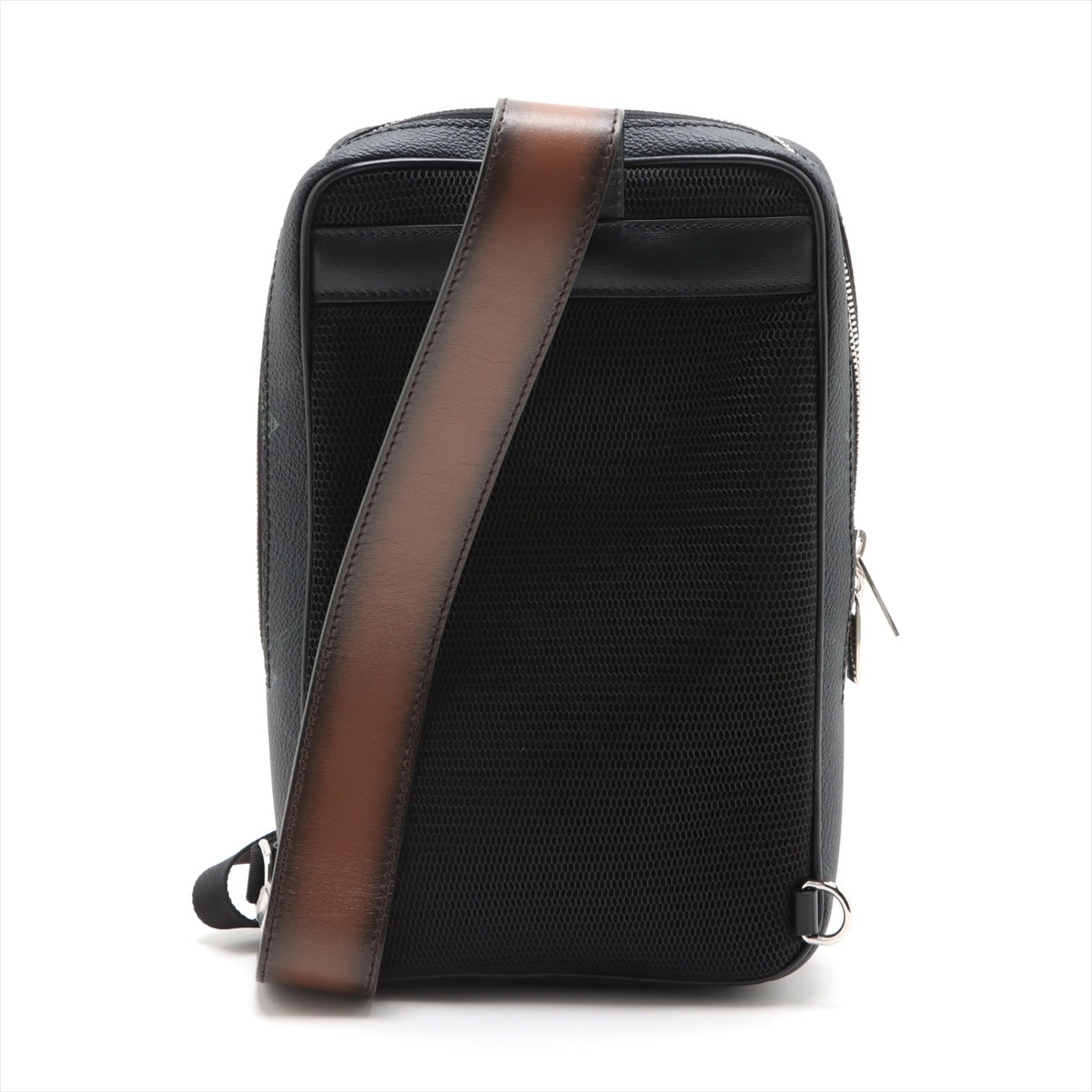 Berluti PVC & leather Sling backpack Black